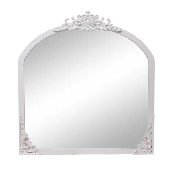 White Solid wood Framed mirror