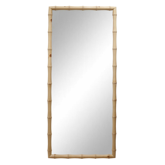 Burlywood-Plub shape-Pine-Mirror